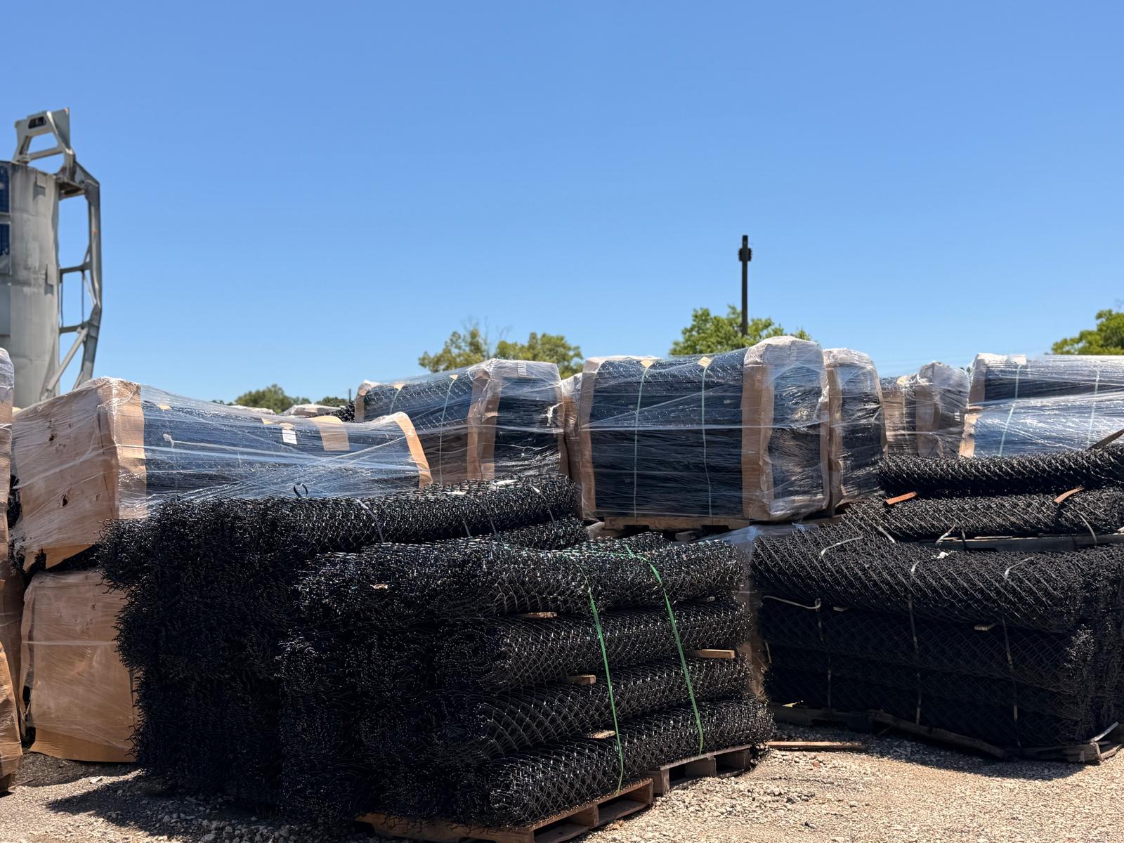 Metal inventory at the supply yard